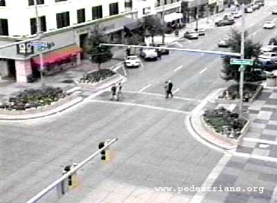 Photo - Curb extensions shorten crossing distances, Colorado Springs, Colorado