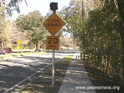 School Entrance sign in Tallahassee