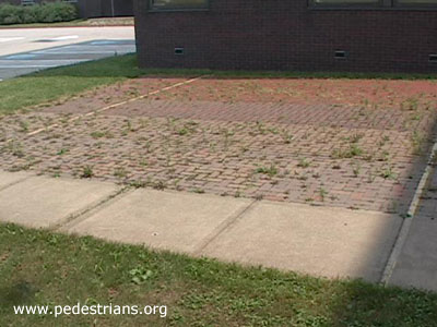 Test sidewalks for wheelchairs