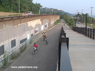 Bicycle trail in Pittsburgh