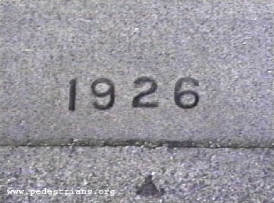 Photo - sidewalk date stamp 1926