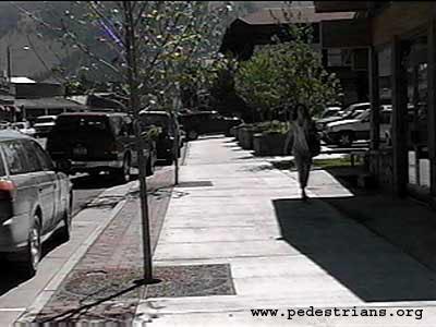 Pedestrian improvements in Jackson, Wyoming. 