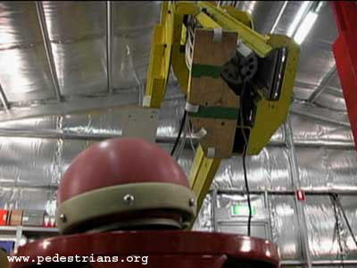 Photo - Conducting crash tests for pedestrians at Adelaide University